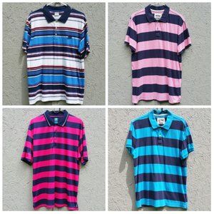 4 Striped Polos Bundle - Large